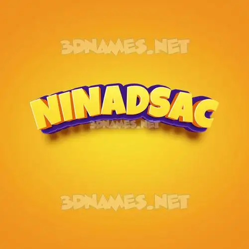 ninadsac in Orange Toon style - 3D name wallpaper ninadsac in Orange Toon style - 3D name wallpaper
