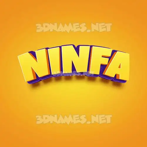 ninfa in Orange Toon style - 3D name wallpaper ninfa in Orange Toon style - 3D name wallpaper