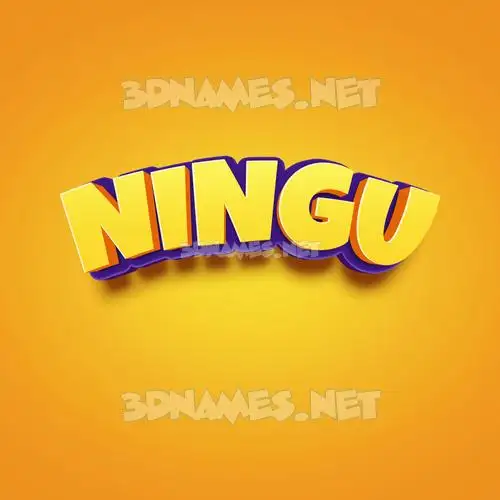 ningu in Orange Toon style - 3D name wallpaper ningu in Orange Toon style - 3D name wallpaper