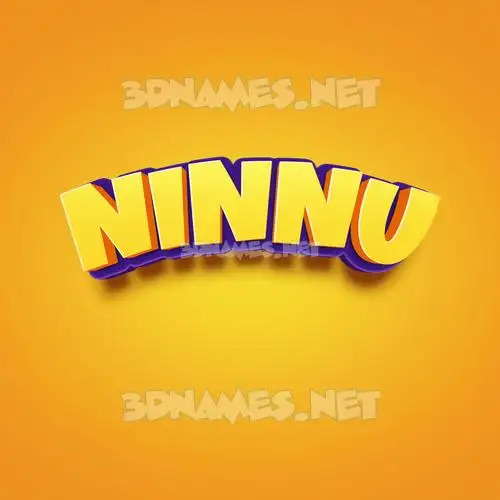 ninnu in Orange Toon style - 3D name wallpaper ninnu in Orange Toon style - 3D name wallpaper