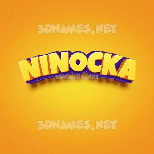 ninocka in Orange Toon style - 3D name wallpaper ninocka in Orange Toon style - 3D name wallpaper