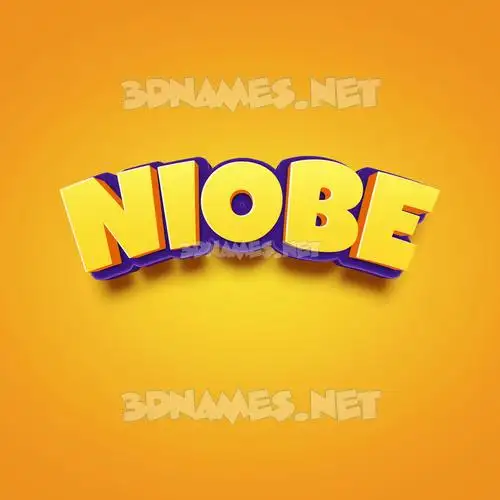 niobe in Orange Toon style - 3D name wallpaper niobe in Orange Toon style - 3D name wallpaper