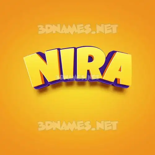 nira in Orange Toon style - 3D name wallpaper nira in Orange Toon style - 3D name wallpaper
