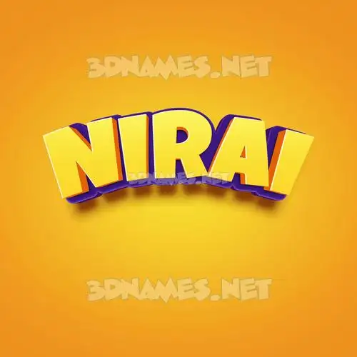 nirai in Orange Toon style - 3D name wallpaper nirai in Orange Toon style - 3D name wallpaper