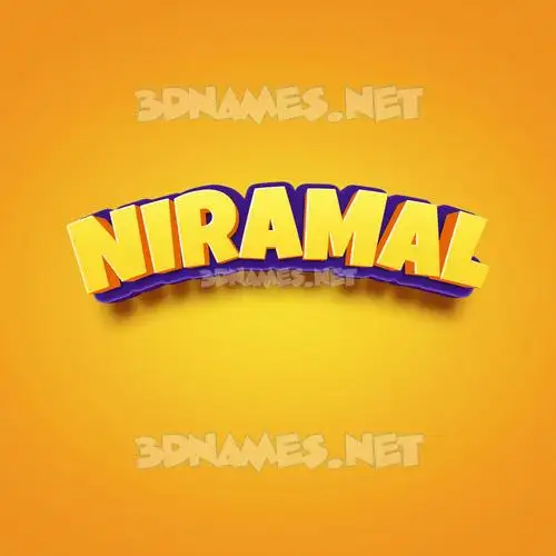 niramal in Orange Toon style - 3D name wallpaper niramal in Orange Toon style - 3D name wallpaper