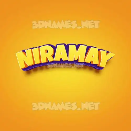 niramay in Orange Toon style - 3D name wallpaper niramay in Orange Toon style - 3D name wallpaper