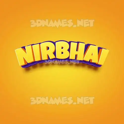 nirbhai in Orange Toon style - 3D name wallpaper nirbhai in Orange Toon style - 3D name wallpaper