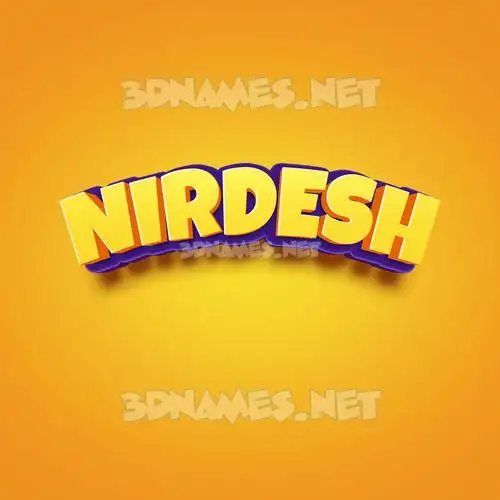 nirdesh in Orange Toon style - 3D name wallpaper nirdesh in Orange Toon style - 3D name wallpaper