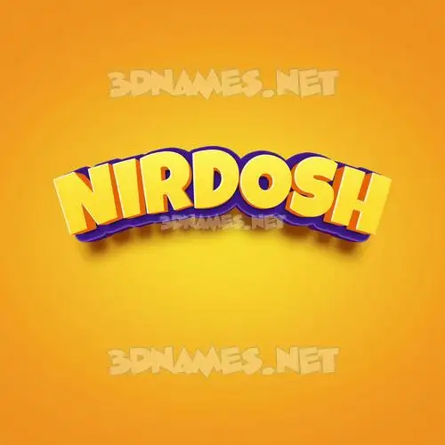 nirdosh in Orange Toon style - 3D name wallpaper nirdosh in Orange Toon style - 3D name wallpaper