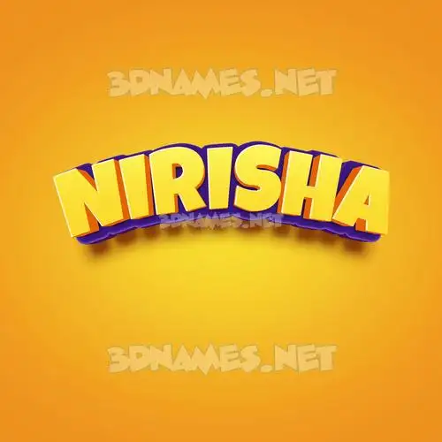 nirisha in Orange Toon style - 3D name wallpaper nirisha in Orange Toon style - 3D name wallpaper