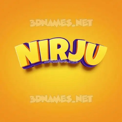 nirju in Orange Toon style - 3D name wallpaper nirju in Orange Toon style - 3D name wallpaper