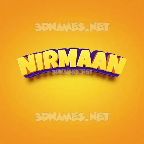 nirmaan in Orange Toon style - 3D name wallpaper nirmaan in Orange Toon style - 3D name wallpaper