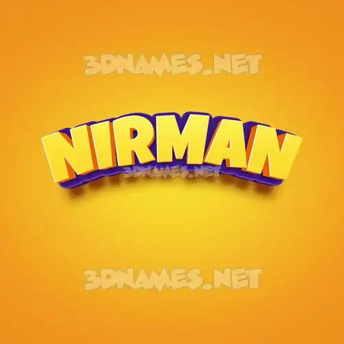 nirman in Orange Toon style - 3D name wallpaper nirman in Orange Toon style - 3D name wallpaper