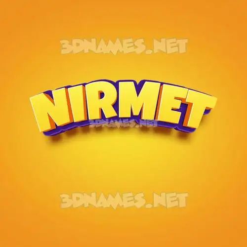 nirmet in Orange Toon style - 3D name wallpaper nirmet in Orange Toon style - 3D name wallpaper