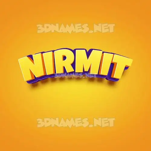 nirmit in Orange Toon style - 3D name wallpaper nirmit in Orange Toon style - 3D name wallpaper