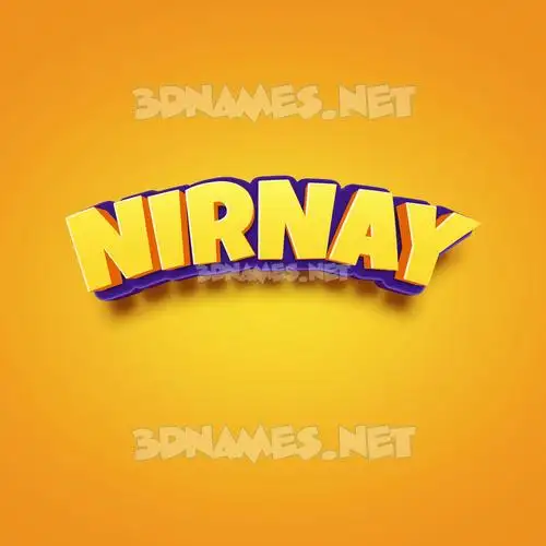 nirnay in Orange Toon style - 3D name wallpaper nirnay in Orange Toon style - 3D name wallpaper