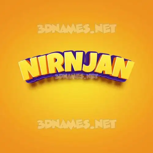 nirnjan in Orange Toon style - 3D name wallpaper nirnjan in Orange Toon style - 3D name wallpaper