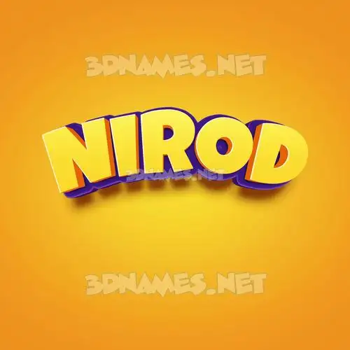 nirod in Orange Toon style - 3D name wallpaper nirod in Orange Toon style - 3D name wallpaper