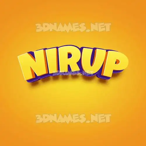 nirup in Orange Toon style - 3D name wallpaper nirup in Orange Toon style - 3D name wallpaper