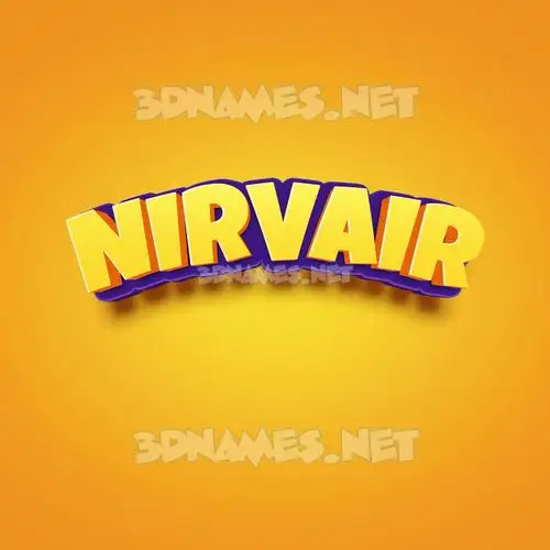 nirvair in Orange Toon style - 3D name wallpaper nirvair in Orange Toon style - 3D name wallpaper