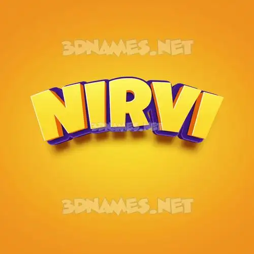 nirvi in Orange Toon style - 3D name wallpaper nirvi in Orange Toon style - 3D name wallpaper