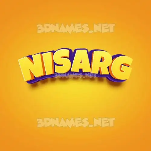 nisarg in Orange Toon style - 3D name wallpaper nisarg in Orange Toon style - 3D name wallpaper