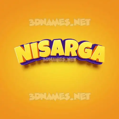 nisarga in Orange Toon style - 3D name wallpaper nisarga in Orange Toon style - 3D name wallpaper