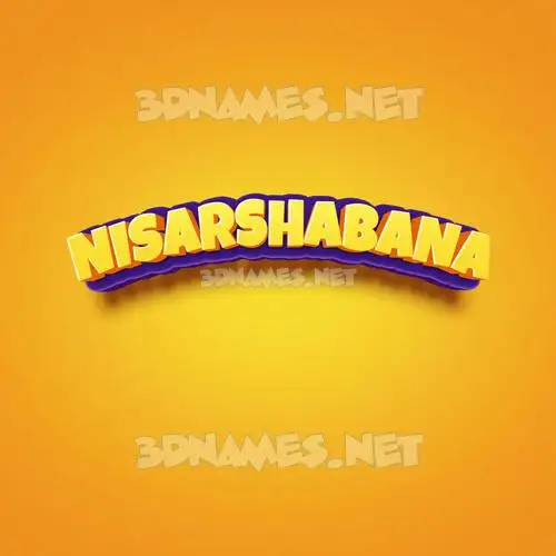 nisarshabana in Orange Toon style - 3D name wallpaper nisarshabana in Orange Toon style - 3D name wallpaper