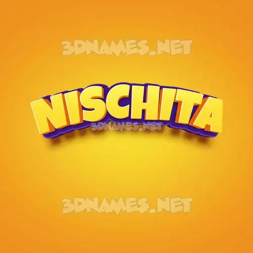 nischita in Orange Toon style - 3D name wallpaper nischita in Orange Toon style - 3D name wallpaper