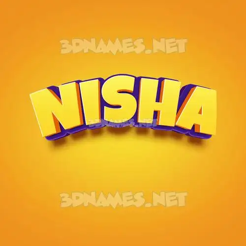 nisha in Orange Toon style - 3D name wallpaper nisha in Orange Toon style - 3D name wallpaper
