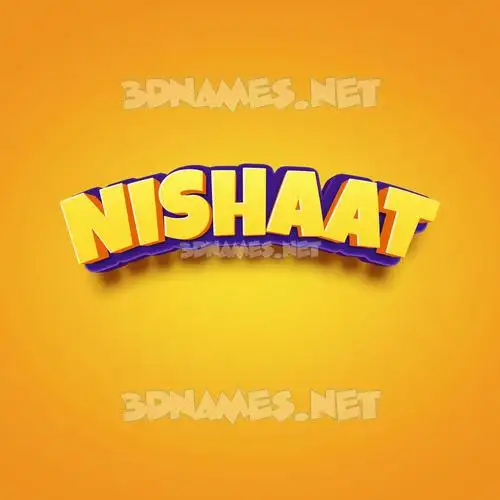 nishaat in Orange Toon style - 3D name wallpaper nishaat in Orange Toon style - 3D name wallpaper
