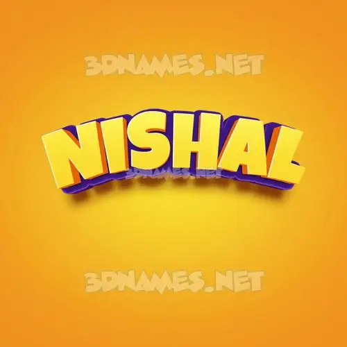 nishal in Orange Toon style - 3D name wallpaper nishal in Orange Toon style - 3D name wallpaper