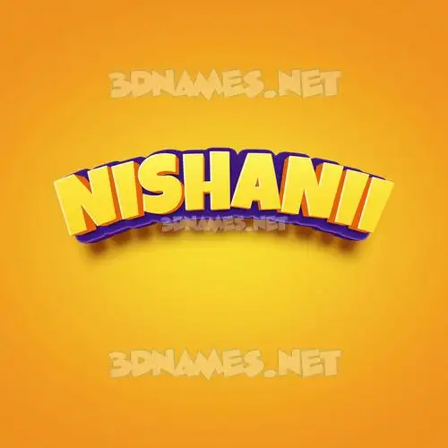 nishanii in Orange Toon style - 3D name wallpaper nishanii in Orange Toon style - 3D name wallpaper