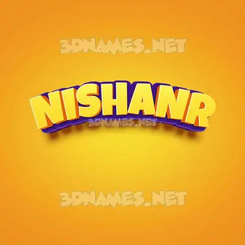 nishanr in Orange Toon style - 3D name wallpaper nishanr in Orange Toon style - 3D name wallpaper