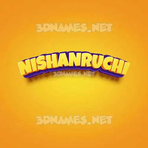 nishanruchi in Orange Toon style - 3D name wallpaper nishanruchi in Orange Toon style - 3D name wallpaper