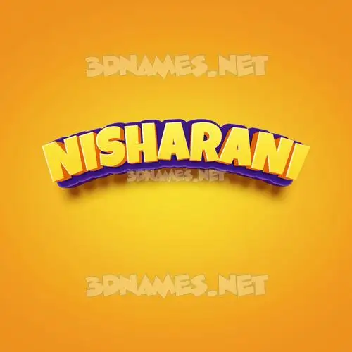 nisharani in Orange Toon style - 3D name wallpaper nisharani in Orange Toon style - 3D name wallpaper