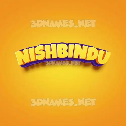nishbindu in Orange Toon style - 3D name wallpaper nishbindu in Orange Toon style - 3D name wallpaper