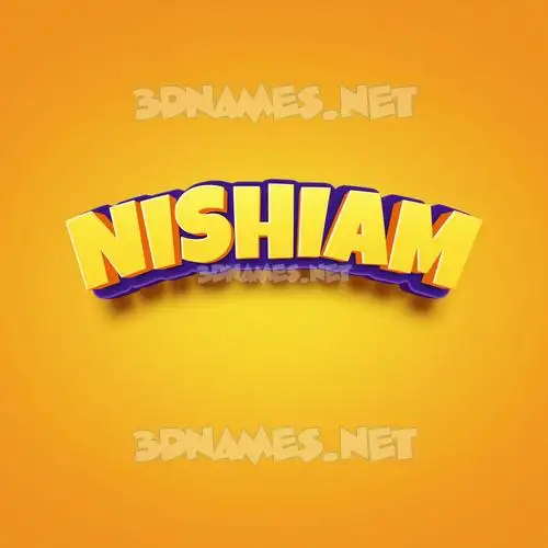 nishiam in Orange Toon style - 3D name wallpaper nishiam in Orange Toon style - 3D name wallpaper