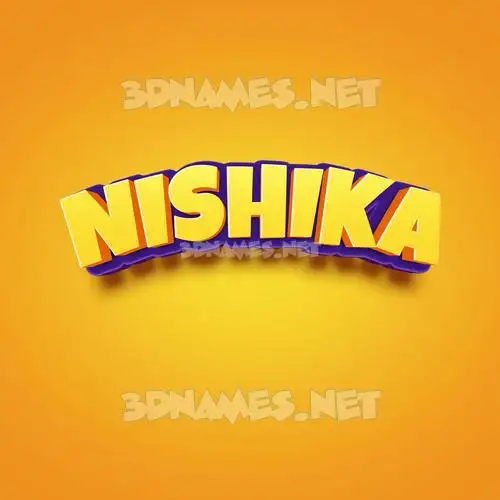 nishika in Orange Toon style - 3D name wallpaper nishika in Orange Toon style - 3D name wallpaper