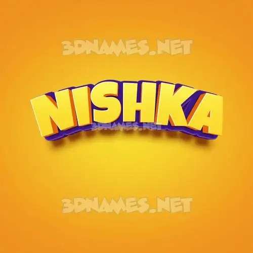 nishka in Orange Toon style - 3D name wallpaper nishka in Orange Toon style - 3D name wallpaper