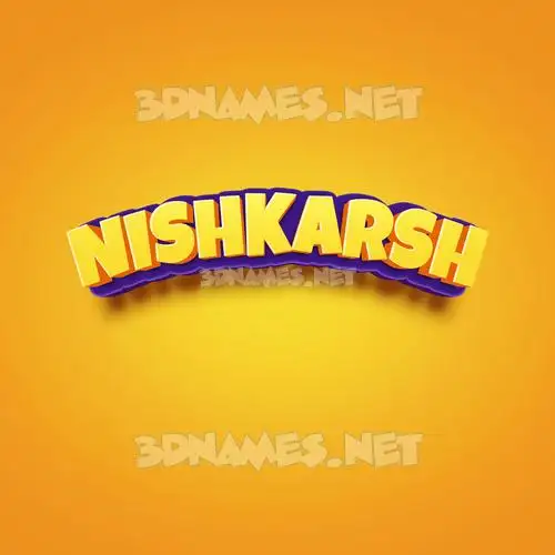 nishkarsh in Orange Toon style - 3D name wallpaper nishkarsh in Orange Toon style - 3D name wallpaper