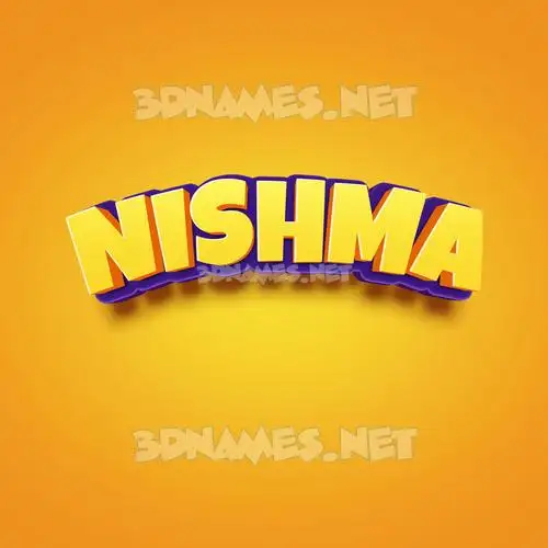 nishma in Orange Toon style - 3D name wallpaper nishma in Orange Toon style - 3D name wallpaper