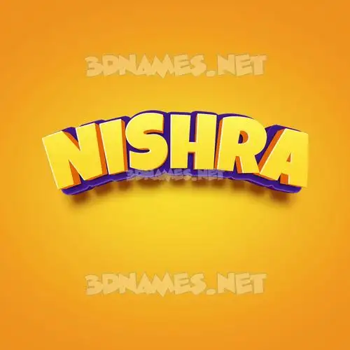 nishra in Orange Toon style - 3D name wallpaper nishra in Orange Toon style - 3D name wallpaper