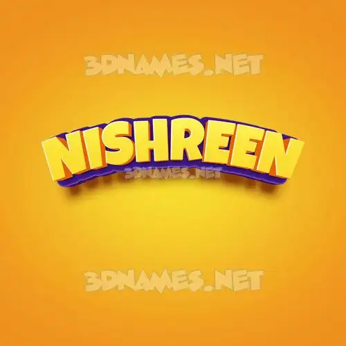 nishreen in Orange Toon style - 3D name wallpaper nishreen in Orange Toon style - 3D name wallpaper