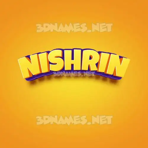 nishrin in Orange Toon style - 3D name wallpaper nishrin in Orange Toon style - 3D name wallpaper
