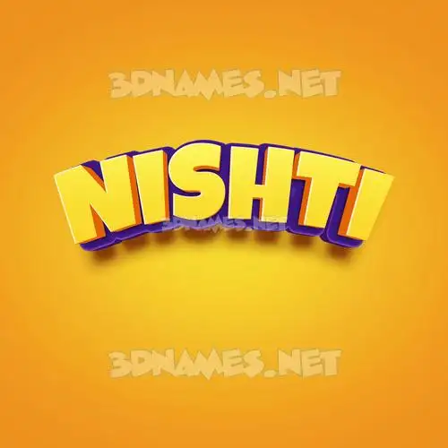 nishti in Orange Toon style - 3D name wallpaper nishti in Orange Toon style - 3D name wallpaper