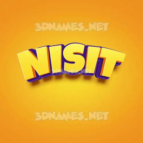 nisit in Orange Toon style - 3D name wallpaper nisit in Orange Toon style - 3D name wallpaper
