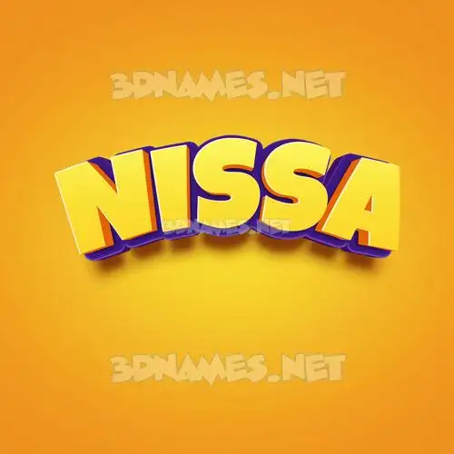 nissa in Orange Toon style - 3D name wallpaper nissa in Orange Toon style - 3D name wallpaper