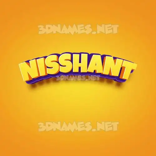 nisshant in Orange Toon style - 3D name wallpaper nisshant in Orange Toon style - 3D name wallpaper