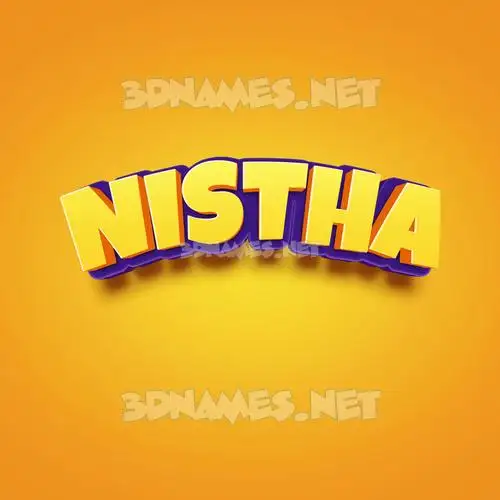 nistha in Orange Toon style - 3D name wallpaper nistha in Orange Toon style - 3D name wallpaper